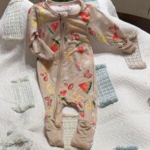 Jasmine Watermelon and Fruit Print Kids One Piece